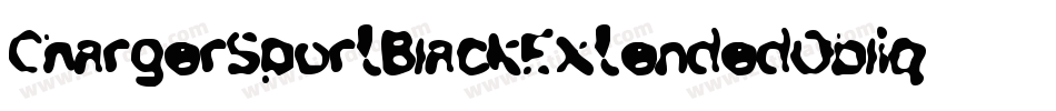 ChargerSportBlackExtendedOblique-dGyE字体转换