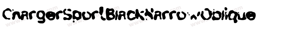 ChargerSportBlackNarrowOblique-LBZD字体转换