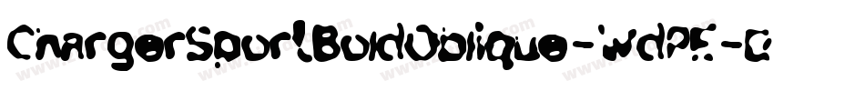ChargerSportBoldOblique-WdPE字体转换