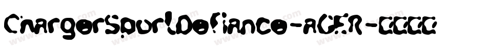 ChargerSportDefiance-aGER字体转换