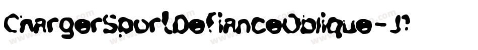 ChargerSportDefianceOblique-J1wa字体转换