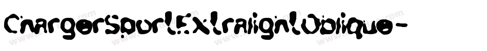 ChargerSportExtralightOblique-lGL5字体转换