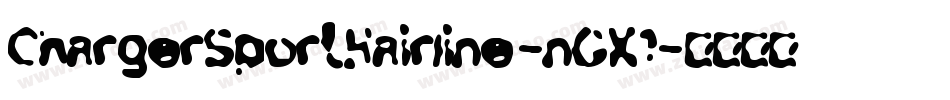 ChargerSportHairline-nGX1字体转换