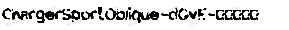 ChargerSportOblique-dGvE字体转换