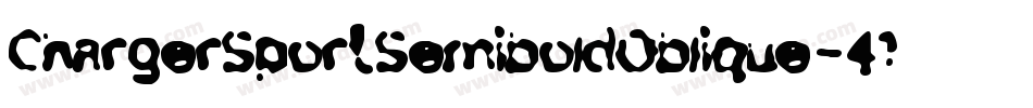 ChargerSportSemiboldOblique-41ex字体转换