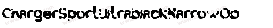 ChargerSportUltrablackNarrowOblique-Eg9n字体转换