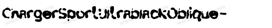 ChargerSportUltrablackOblique-Orw4字体转换
