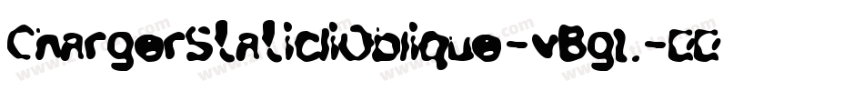 ChargerStaticIiOblique-vBgL字体转换
