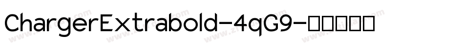 ChargerExtrabold-4qG9字体转换