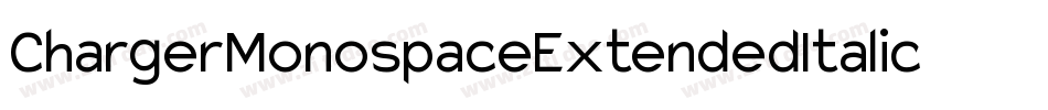 ChargerMonospaceExtendedItalic-GYPZ字体转换