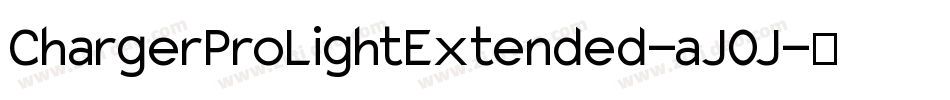 ChargerProLightExtended-aJ0J字体转换