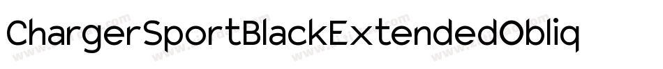 ChargerSportBlackExtendedOblique-dGyE字体转换
