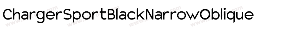ChargerSportBlackNarrowOblique-LBZD字体转换