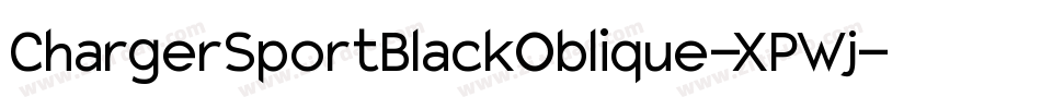 ChargerSportBlackOblique-XPWj字体转换