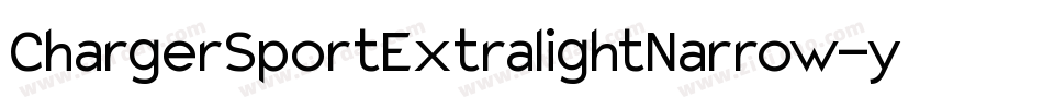 ChargerSportExtralightNarrow-y5mm字体转换