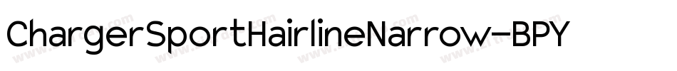 ChargerSportHairlineNarrow-BPY3字体转换