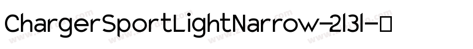 ChargerSportLightNarrow-2l3l字体转换