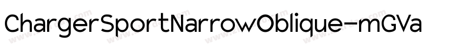 ChargerSportNarrowOblique-mGVa字体转换