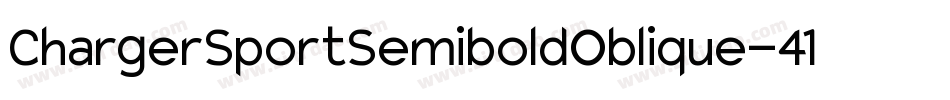 ChargerSportSemiboldOblique-41ex字体转换