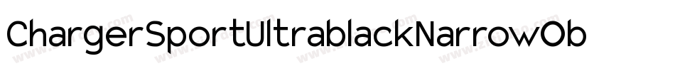 ChargerSportUltrablackNarrowOblique-Eg9n字体转换