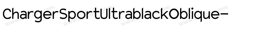 ChargerSportUltrablackOblique-Orw4字体转换