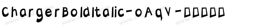 ChargerBoldItalic-oAqV字体转换