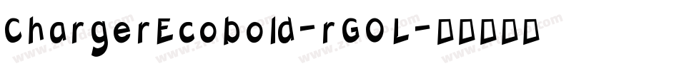 ChargerEcobold-rGOL字体转换