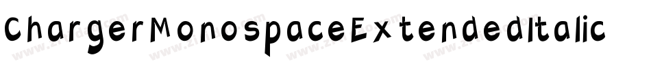 ChargerMonospaceExtendedItalic-GYPZ字体转换