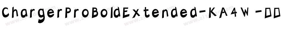 ChargerProBoldExtended-KA4W字体转换
