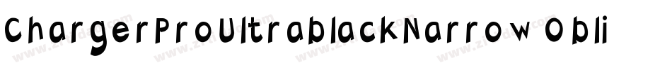 ChargerProUltrablackNarrowOblique-zp3w字体转换