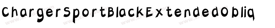 ChargerSportBlackExtendedOblique-dGyE字体转换