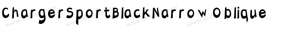 ChargerSportBlackNarrowOblique-LBZD字体转换