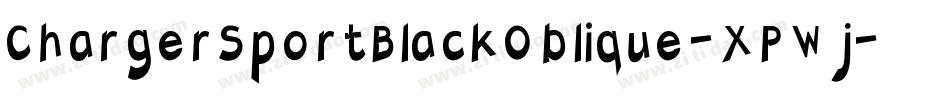 ChargerSportBlackOblique-XPWj字体转换