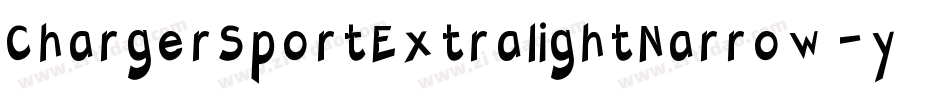 ChargerSportExtralightNarrow-y5mm字体转换
