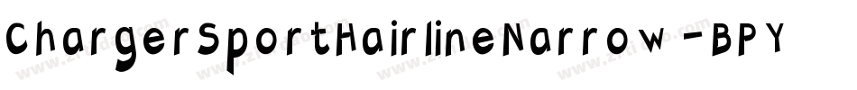 ChargerSportHairlineNarrow-BPY3字体转换