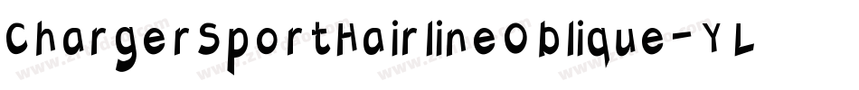 ChargerSportHairlineOblique-YLOa字体转换