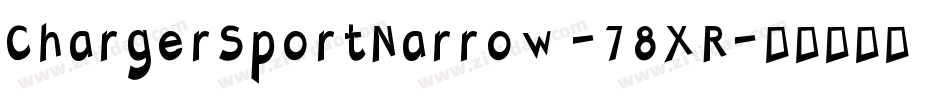 ChargerSportNarrow-78XR字体转换