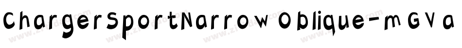 ChargerSportNarrowOblique-mGVa字体转换
