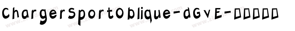 ChargerSportOblique-dGvE字体转换