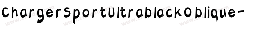 ChargerSportUltrablackOblique-Orw4字体转换