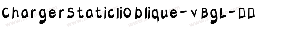 ChargerStaticIiOblique-vBgL字体转换