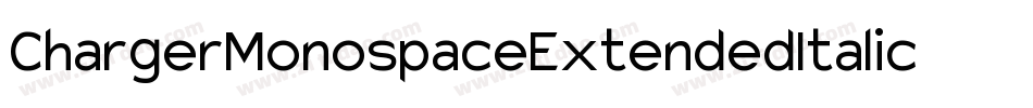 ChargerMonospaceExtendedItalic-GYPZ字体转换
