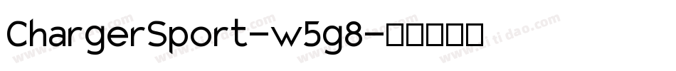 ChargerSport-w5g8字体转换