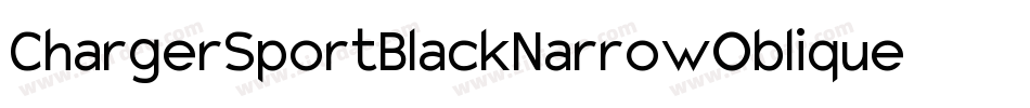 ChargerSportBlackNarrowOblique-LBZD字体转换