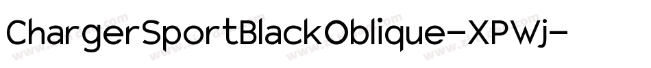 ChargerSportBlackOblique-XPWj字体转换