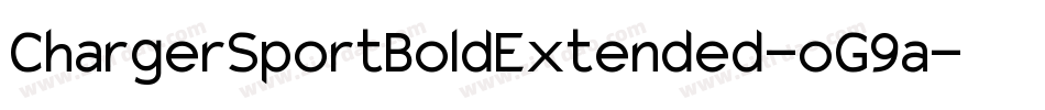 ChargerSportBoldExtended-oG9a字体转换