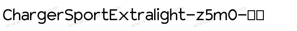 ChargerSportExtralight-z5m0字体转换