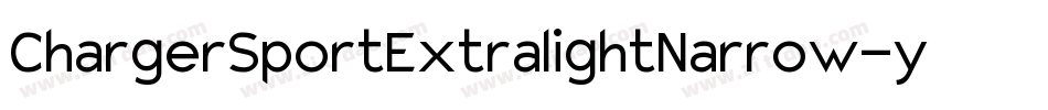 ChargerSportExtralightNarrow-y5mm字体转换
