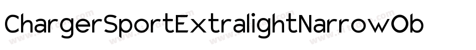ChargerSportExtralightNarrowOblique-9rmy字体转换