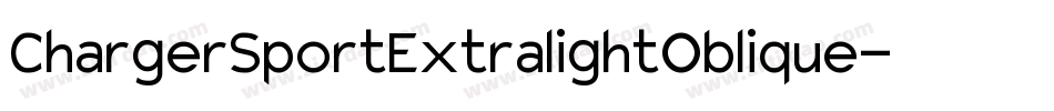 ChargerSportExtralightOblique-lGL5字体转换